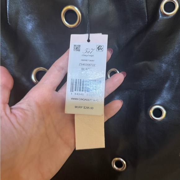 NEW NWT Cinq a Sept Harriet Mini Skirt in Black - Picture 3 of 3